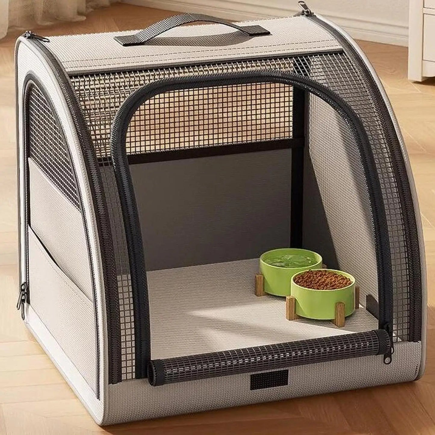 Breathable Pet Carrier Backpack for Cats and Small Dogs - Portable Travel Bag for Camping