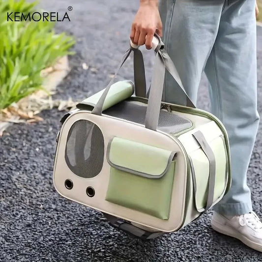 Airline Approved Portable Pet Carrier Bag for Cats and Small Dogs - Stylish Travel Tote