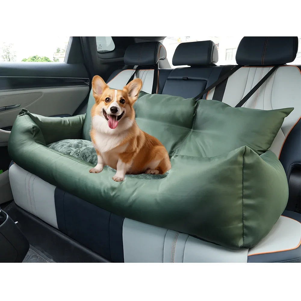 Large Dog Car Seat Cover and Folding Hammock Carrier - Breathable Pet Travel Bag for Dogs and Cats